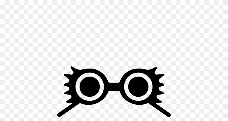 Glasses Harry Potter Solid Spectrespecs Icon, Gray Png Image
