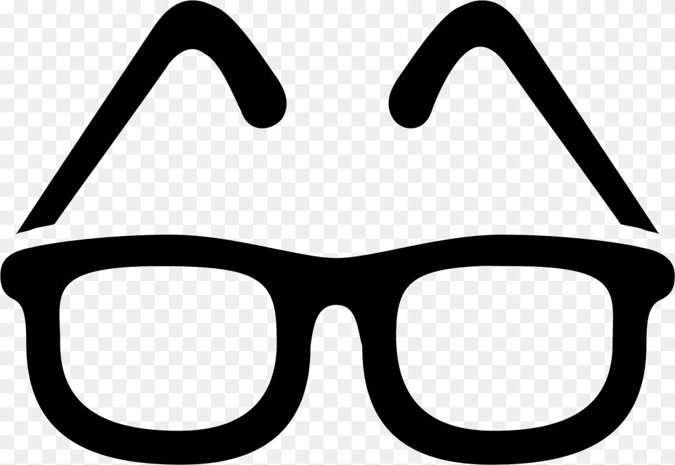 Glasses Icon Svg, Gray Png