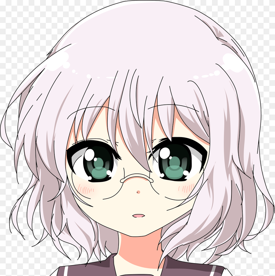 Glasses Ikeda Chizuru Seifuku Vector Anime, Book, Comics, Publication, Baby Free Transparent Png