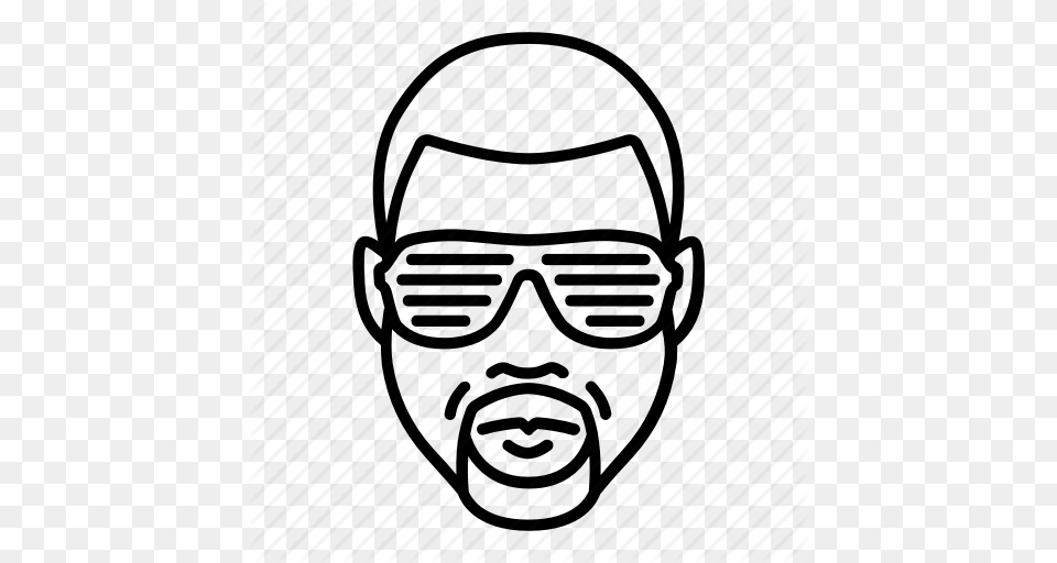 Glasses Kanye Kanye West Musician Rap Rapper West Icon, Accessories, Face, Head, Person Free Png Download