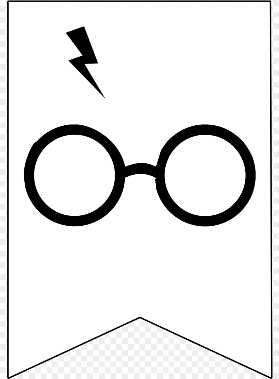 Glasses Lightning Bolt Harry Potter Banners Printable, Accessories Free Transparent Png