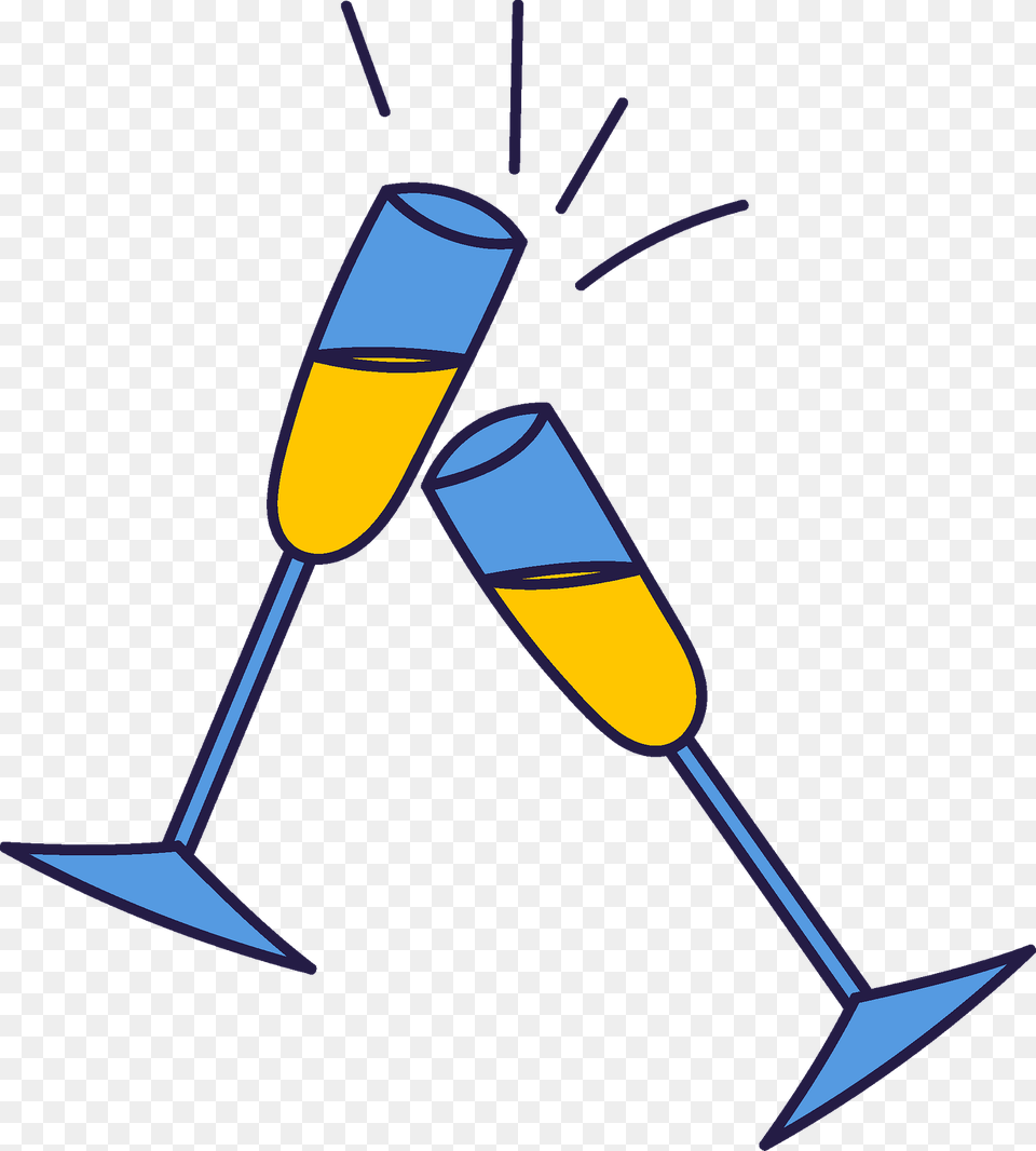 Glasses Of Champagne Clipart, Device, Hoe, Tool, Outdoors Png Image