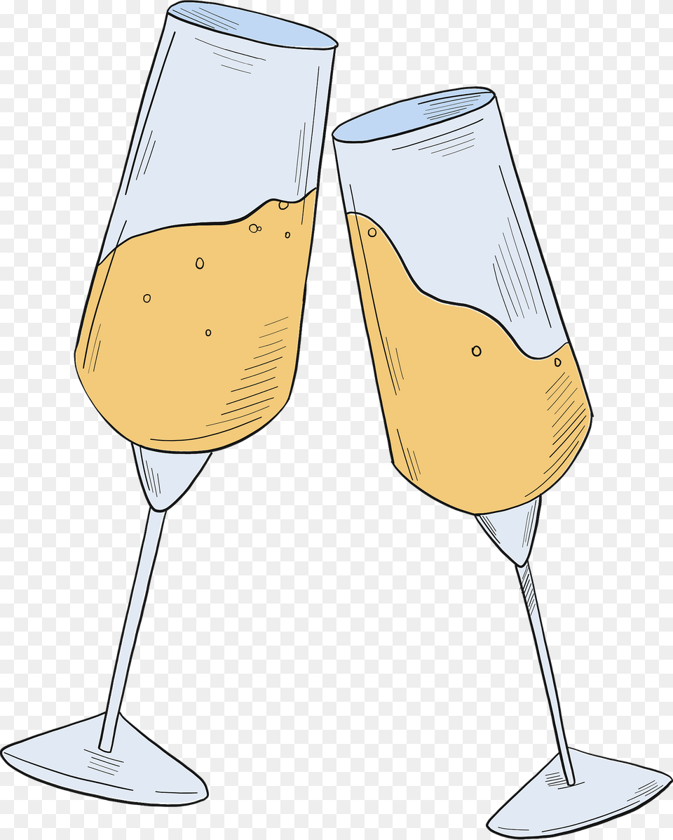 Glasses Of Champagne Clipart, Alcohol, Beverage, Glass, Goblet Free Png