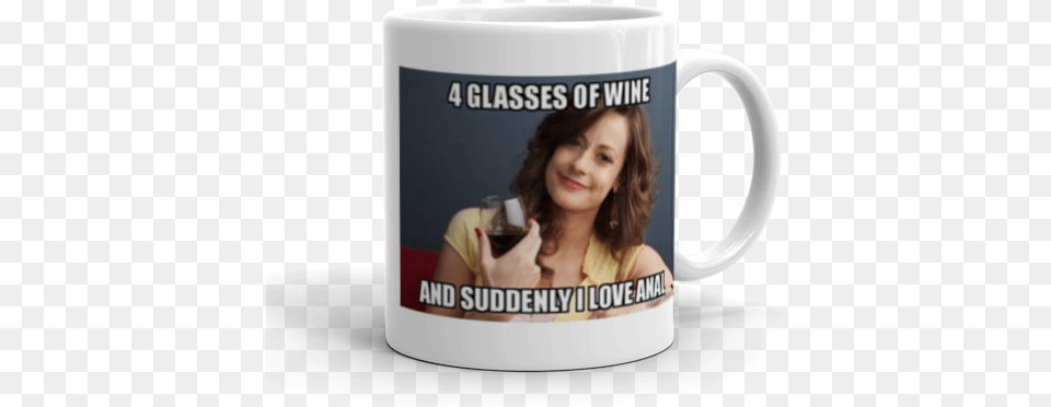 Glasses Of Wine And Suddenly I Love Anal Forever Law Of Attraction Meme, Cup, Beverage, Coffee, Coffee Cup Free Png Download