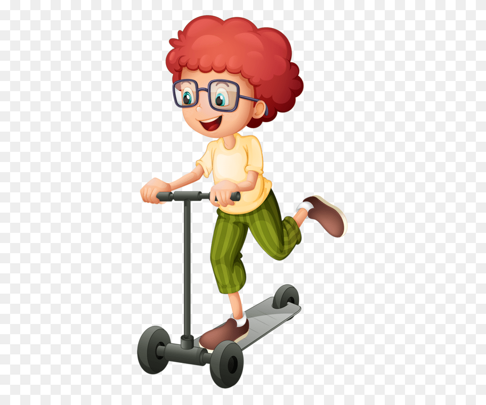 Glasses Quenalbertini Boy With Glasses Illustrations, Scooter, Transportation, Vehicle, Baby Free Png