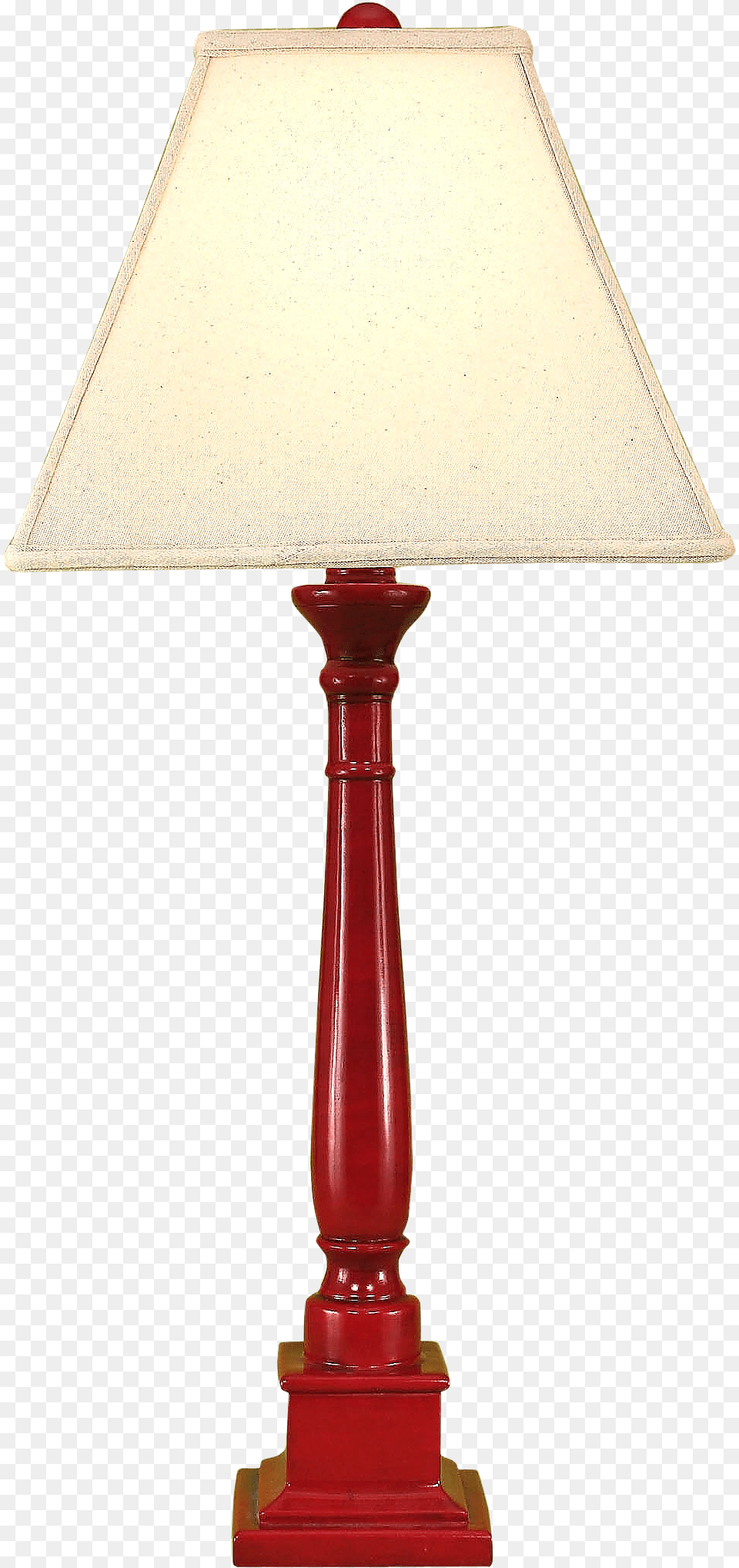 Glazed Brick Red Square Candlestick Table Lamp Lamp, Lampshade, Table Lamp Free Png Download