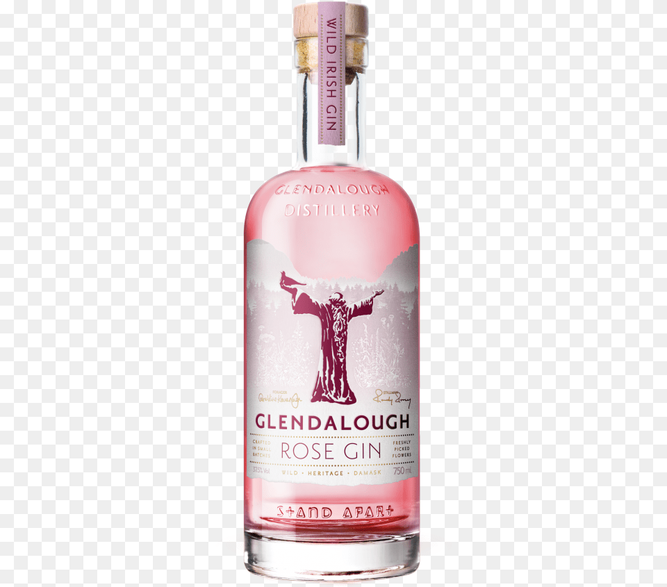Glendalough Rose Gin Glendalough Irish Rose Gin, Alcohol, Beverage, Liquor, Bottle Free Png Download