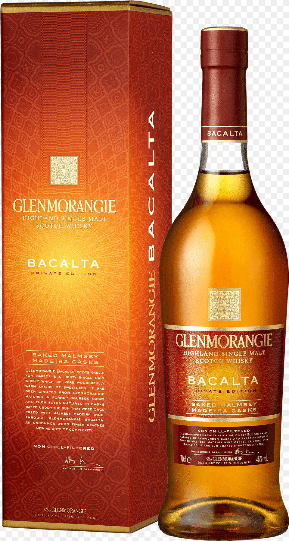 Glenmorangie Bacalta Packshot Transparent Background Glenmorangie Bacalta Highland Single Malt Scotch Whisky, Alcohol, Beverage, Liquor, Beer Free Png