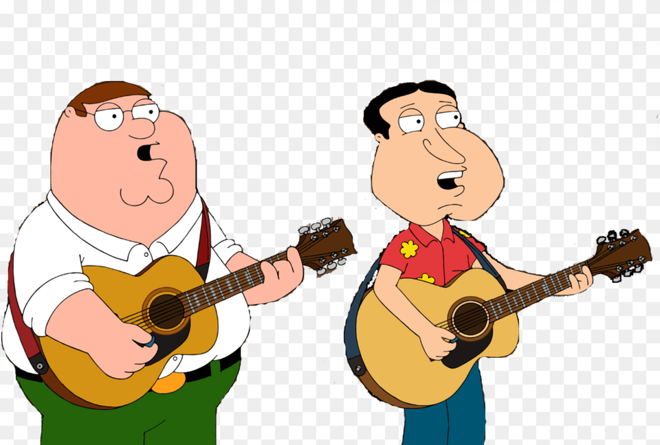 Glenn Quagmire Peter Griffin Brian Griffin Family Guy Family Guy Gif, Musical Instrument, Guitar, Adult, Person Free Png Download