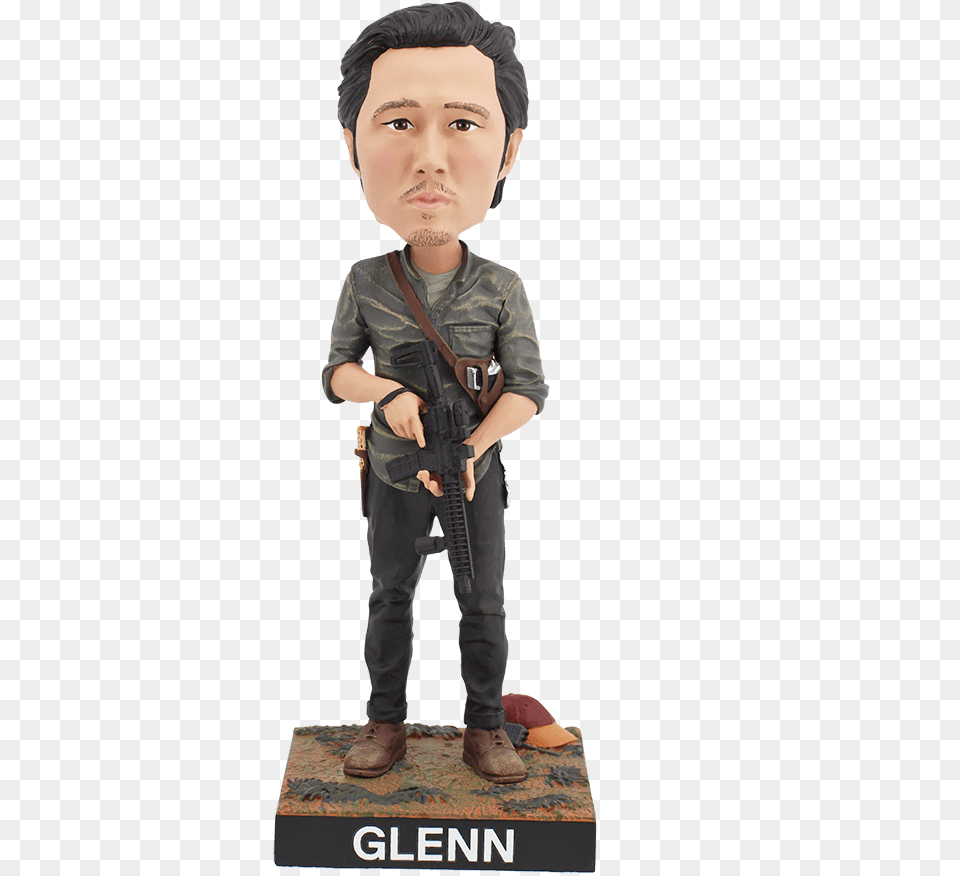 Glenn Rhee Twd Glenn Bobblehead, Figurine, Boy, Child, Person Free Transparent Png