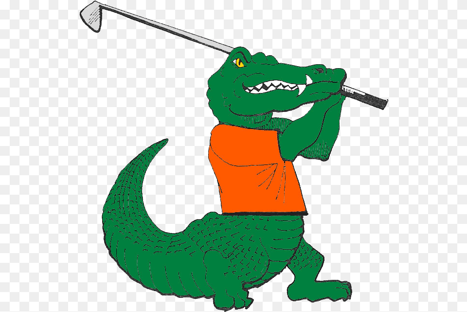 Glenview Il The Florida Gators Men S Golf Team Has Gator Golfing, Animal, Crocodile, Reptile, Baby Free Transparent Png
