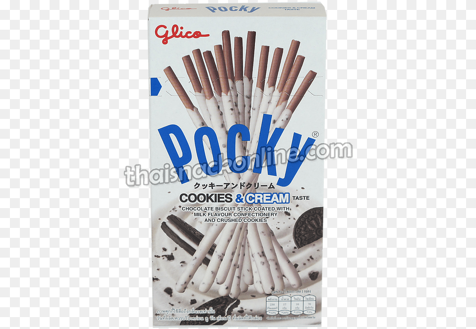 Glico Pocky Cookies Amp Cream, Advertisement, Poster Free Png