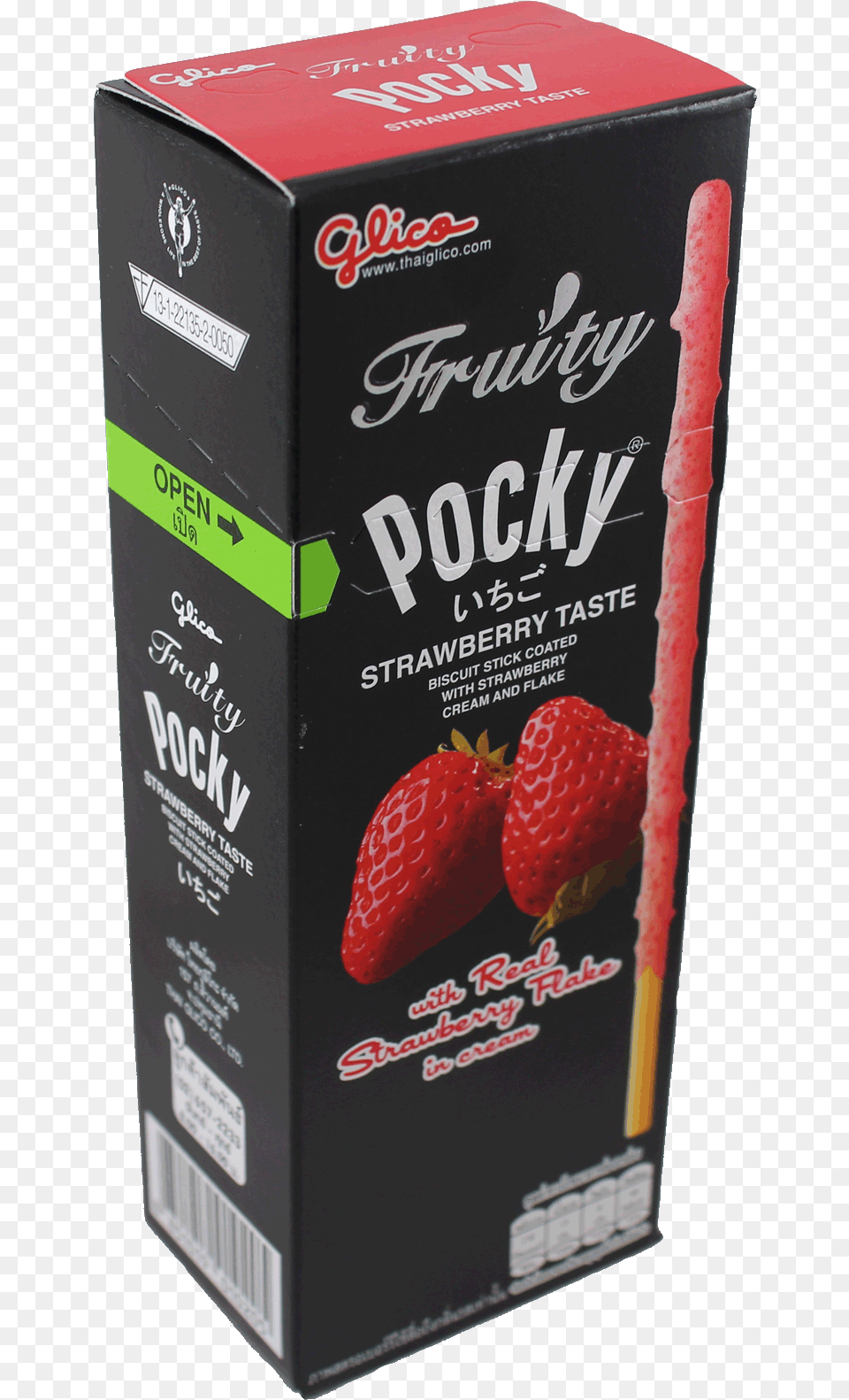 Glico Strawberry Crush Pocky Pocky, Berry, Produce, Food, Fruit Png Image