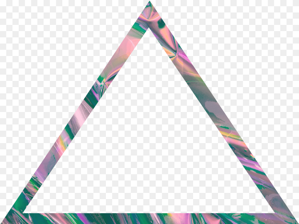 Glitch Aesthetic Triangle Border Frame Aest Triangle Aesthetic Free Transparent Png