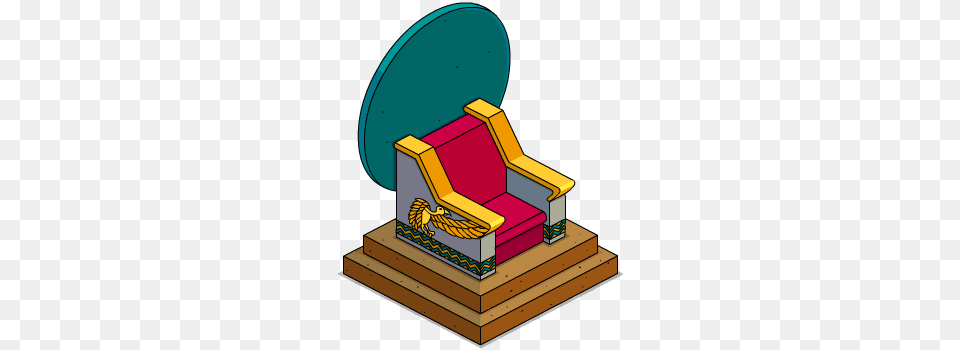 Glitch Clipart Egyptian, Furniture, Throne, Bulldozer, Machine Png Image