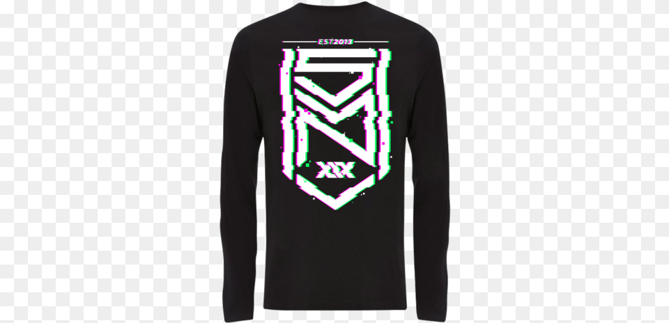 Glitch Crest Logo Long Sleeve Pinkgreen Sidemen Logo, Clothing, Long Sleeve, T-shirt, Shirt Free Transparent Png