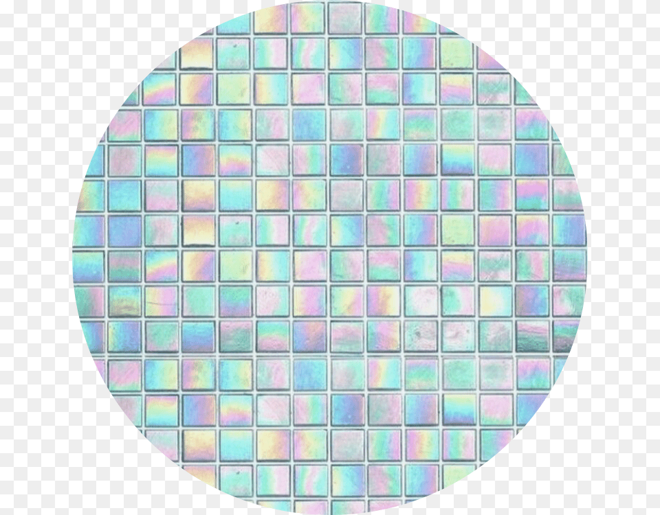 Glitch Cute Background Wall Aesthetic Rainbow Holographic Mosaic Tiles, Tile, Art, Person, Face Free Png Download
