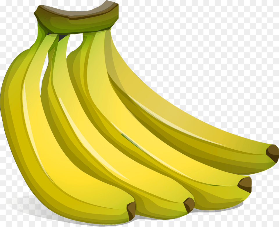 Glitch Simplified Bananas Clipart, Banana, Food, Fruit, Plant Free Transparent Png