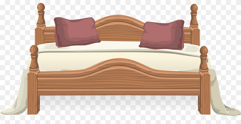 Glitch Simplified Bed Clipart, Crib, Furniture, Infant Bed, Cushion Free Png