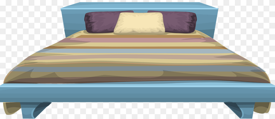 Glitch Simplified Bed Stripy Clipart, Furniture, Bed Sheet, Hot Tub, Tub Free Transparent Png