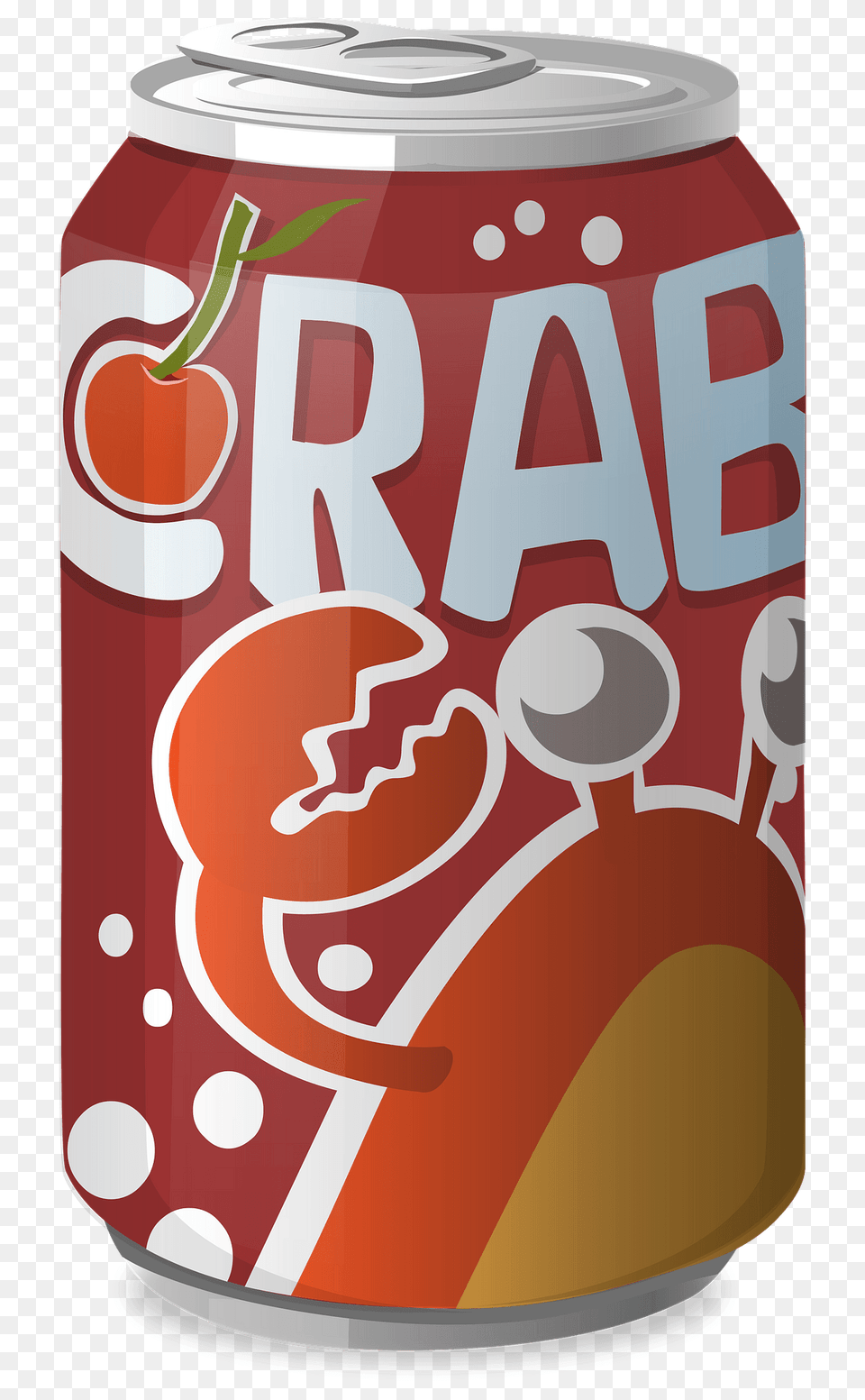 Glitch Simplified Crab Cola Clipart, Can, Tin, Beverage, Soda Free Png