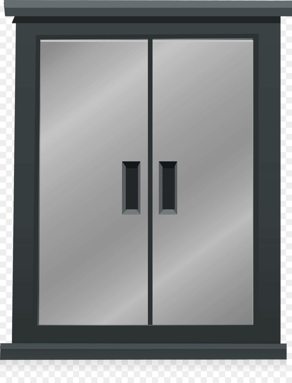 Glitch Simplified Stainess Steel Wall Cabinet Clipart, Door, Sliding Door, Furniture, Mailbox Free Png