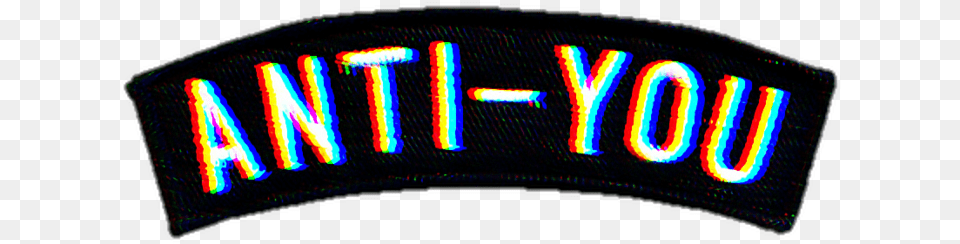 Glitch Text Aesthetic Tumblr Trend Antiyou Anti You, Logo, Light, Symbol, Baseball Cap Free Transparent Png