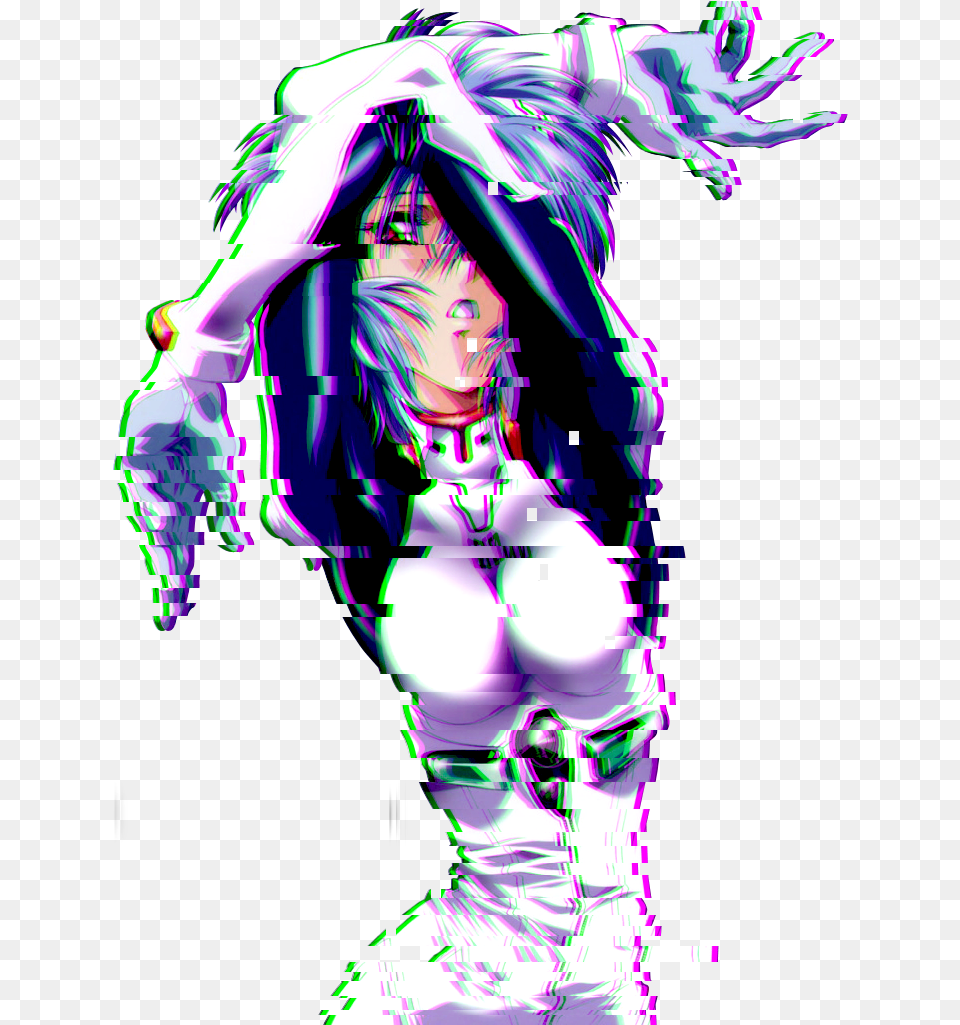 Glitch Transparent Anime Character Glitch Anime, Graphics, Art, Book, Comics Png Image