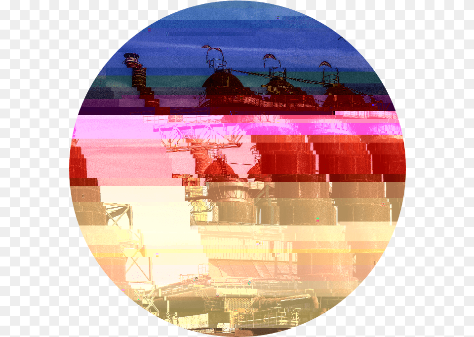 Glitchatron Glitch Art Circle, Photography, Painting, Sphere Free Transparent Png