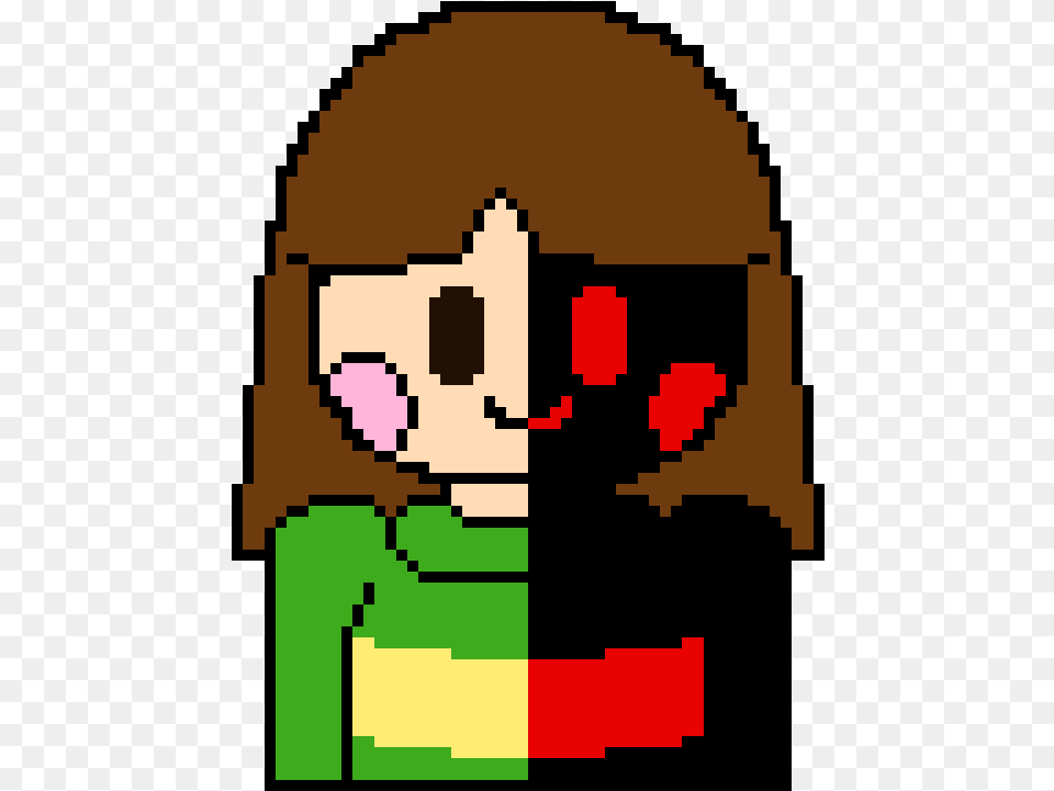 Glitchtale Charahate Chara Evil Eye Pixel Art, Photography Png Image