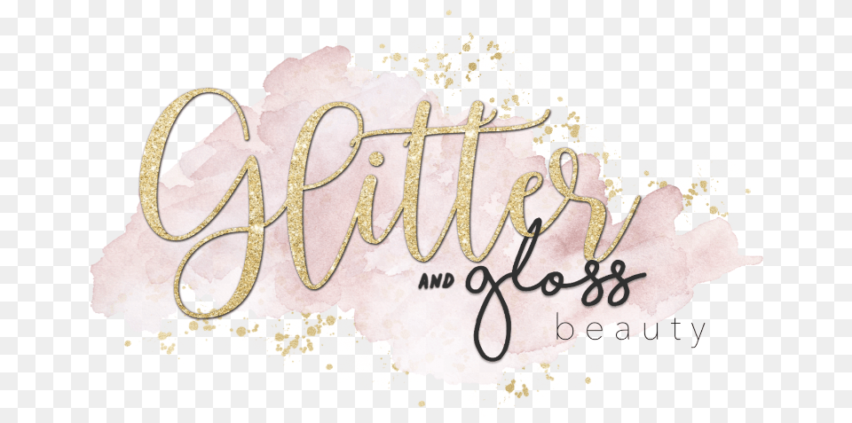 Glitter And Gloss Beauty Calligraphy, Handwriting, Text, Adult, Bride Png Image