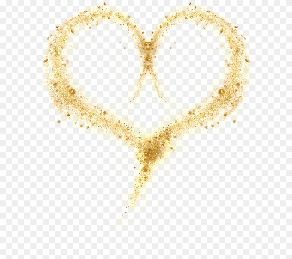 Glitter Background Gold Heart, Person, Face, Head Free Transparent Png