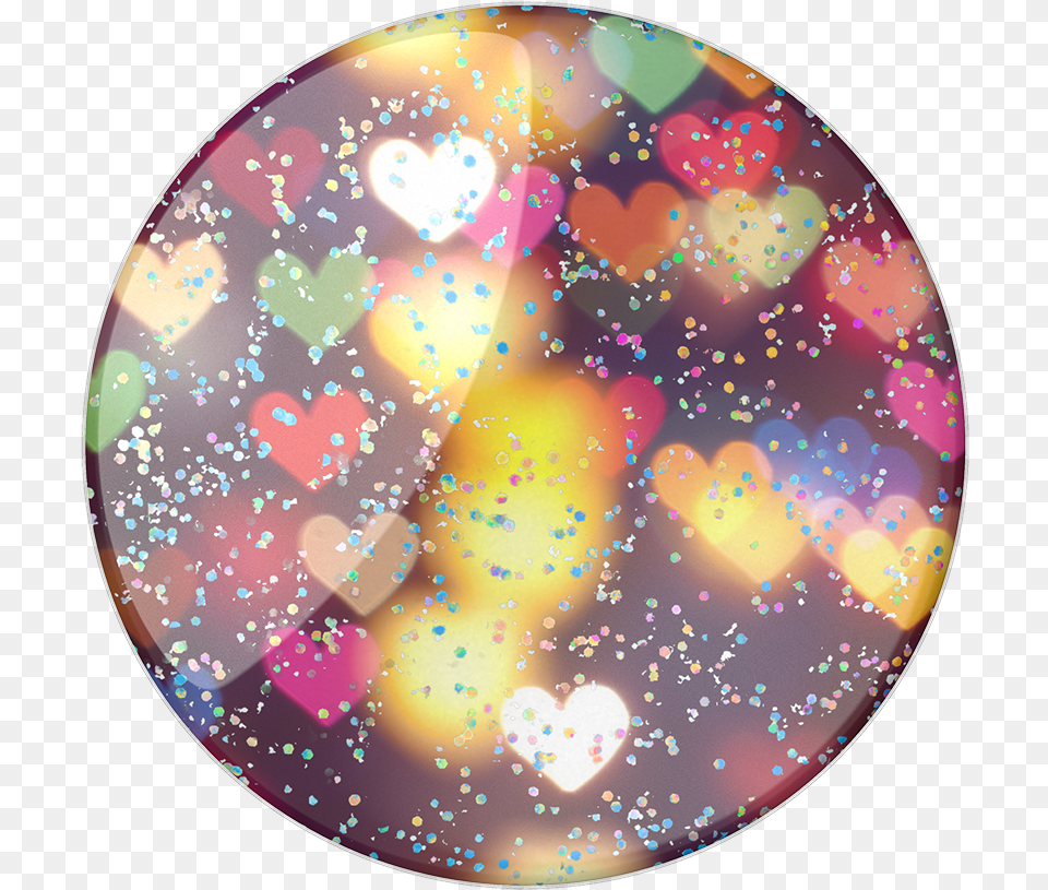 Glitter Bokeh Hearts Circle, Accessories, Plate, Sphere Free Png