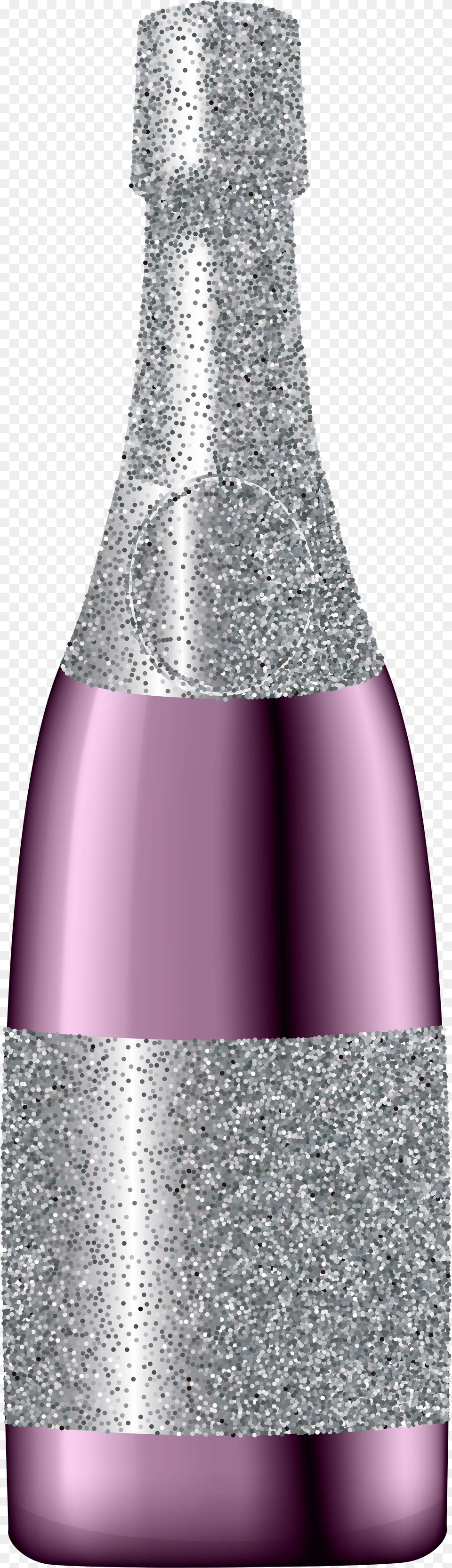 Glitter Champagne Bottle Png Image