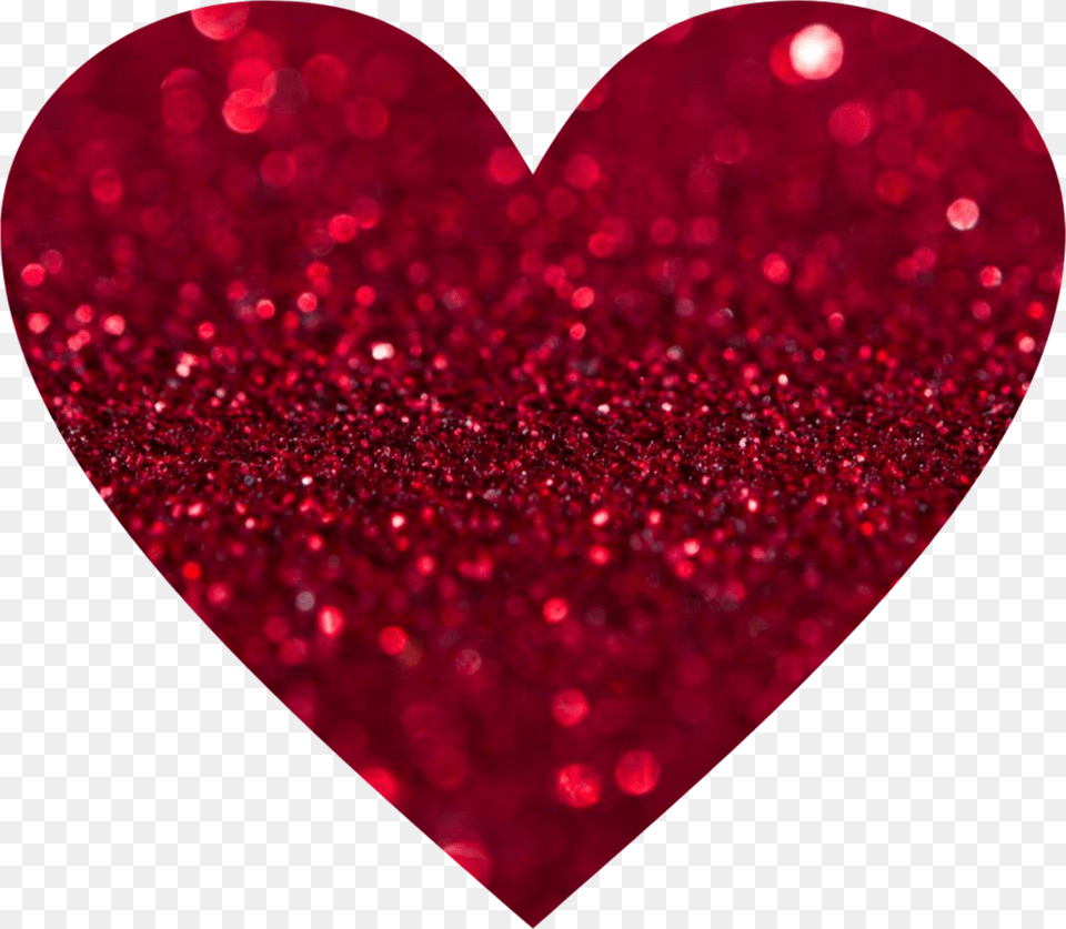 Glitter Clipart Red Glitter Heart Free Png Download
