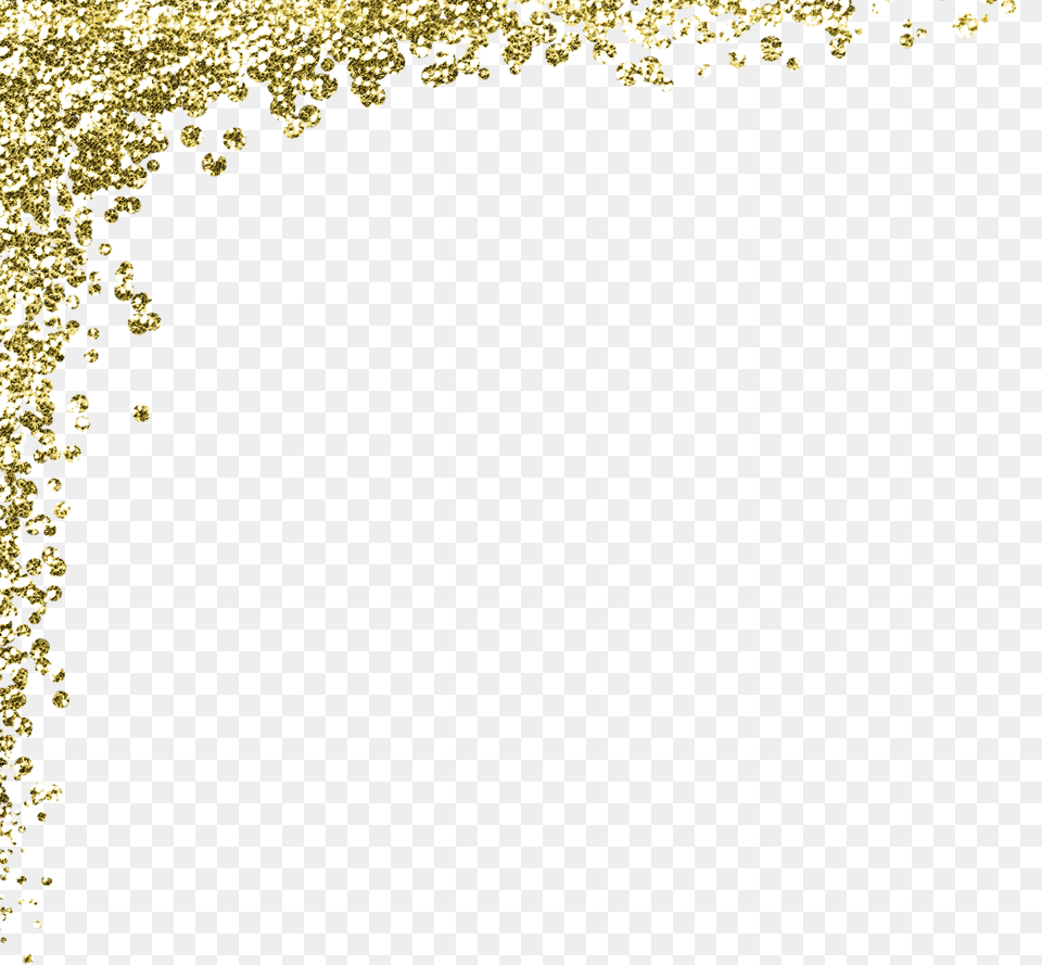 Glitter Confetti Border Snapchat Gold Glitter Free Transparent Png