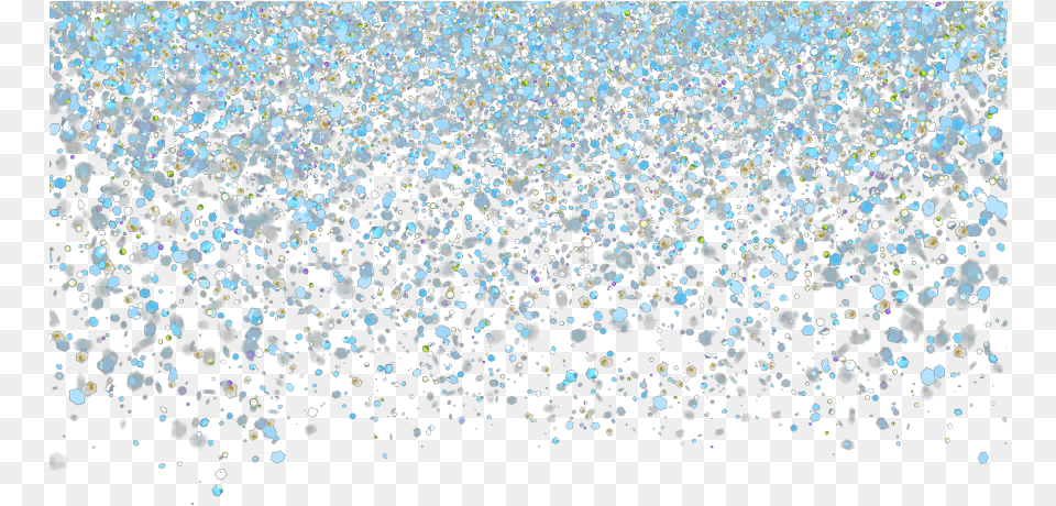 Glitter Confetti Falling Fall Fade Blue Pretty Falling Blue Glitter, Paper Free Transparent Png
