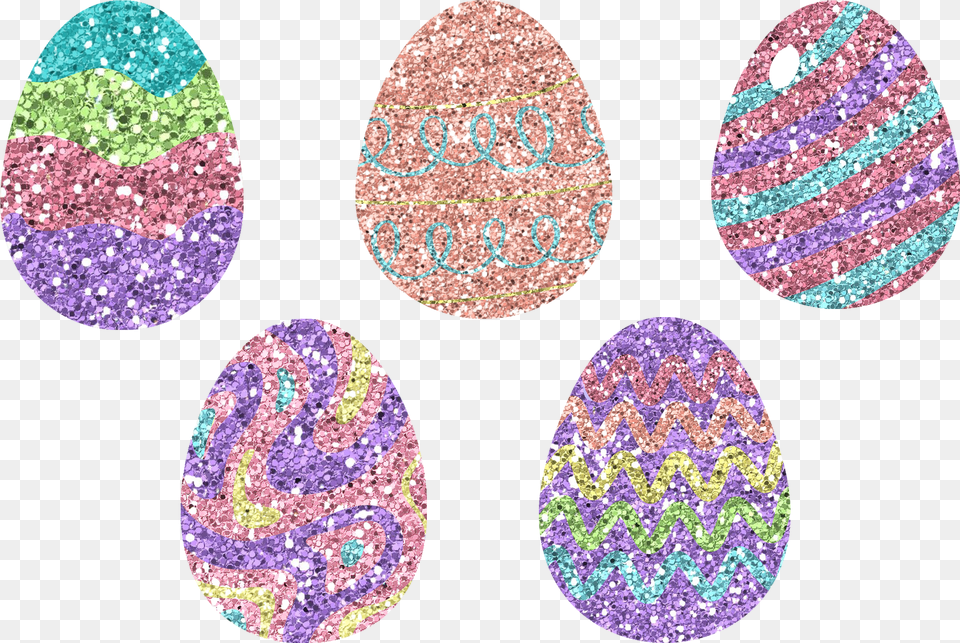 Glitter Easter Egg Clipart Or Stickers Transparent Background Free Png Download