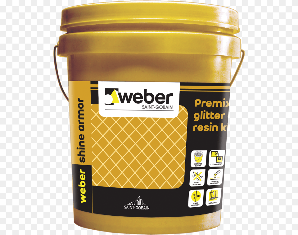 Glitter Epoxy Grout Weber Shine Armor Does Saint Gobain Products, Paint Container, Cream, Dessert, Food Free Png