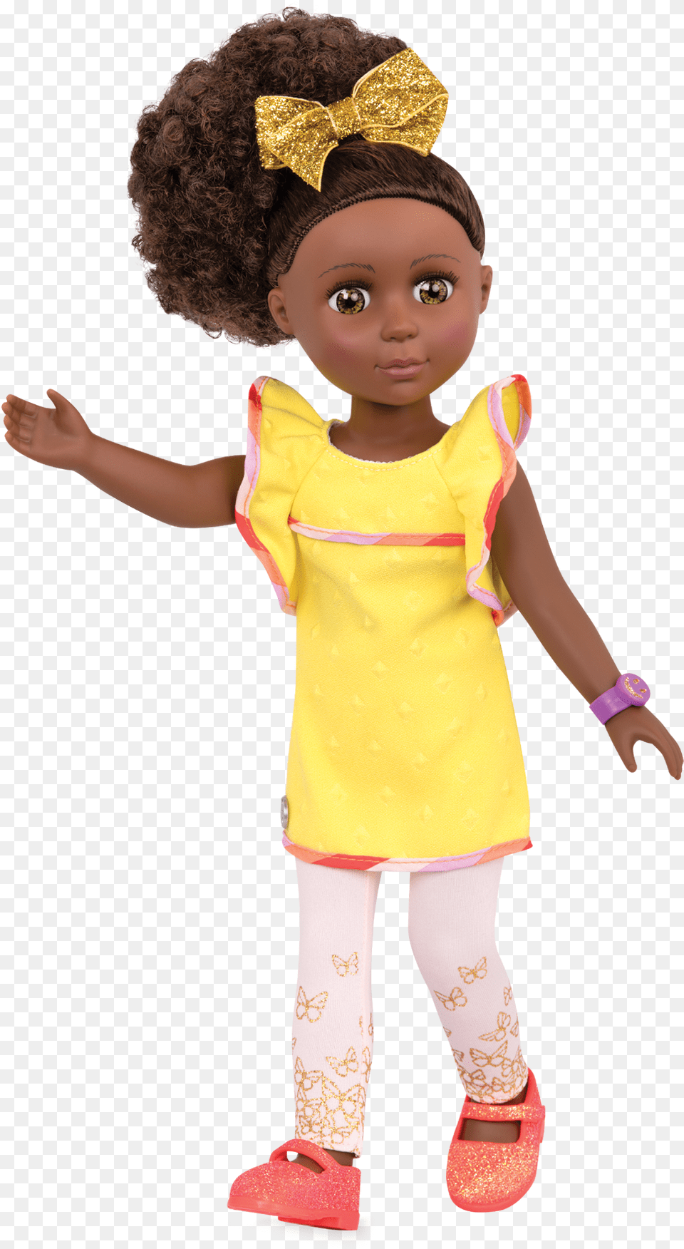 Glitter Girl Doll With Curly Hair, Toy, Face, Head, Person Png