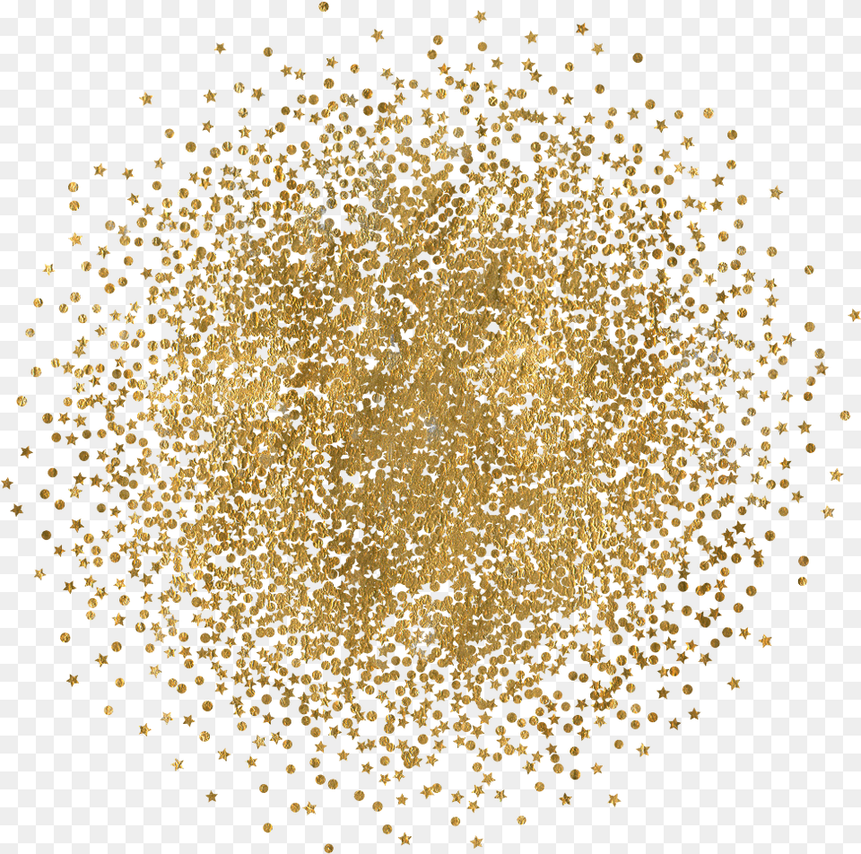 Glitter Gold Circle Png Image