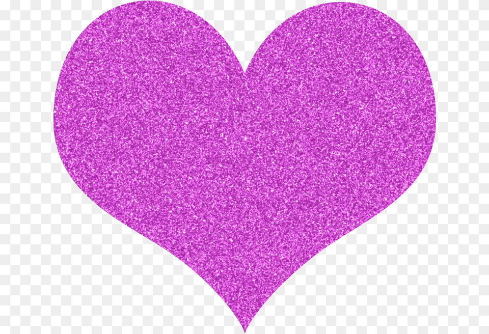 Glitter Heart Clip Art, Purple Free Transparent Png