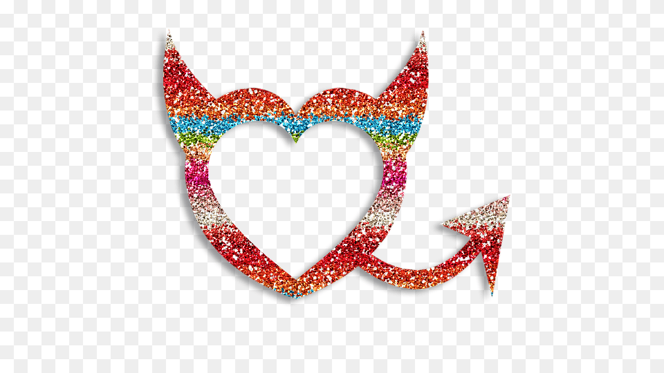 Glitter Heart Frames, Art Free Png Download