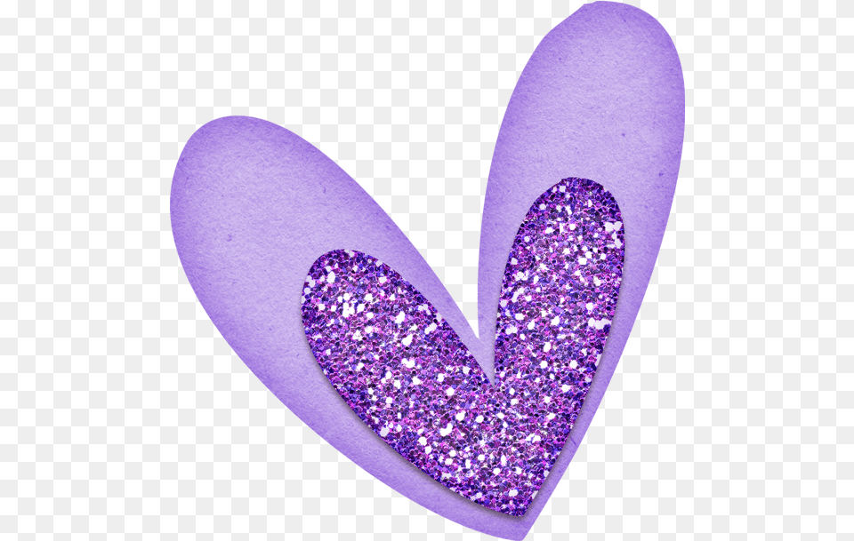 Glitter Heart Ladylony Glitter Glitter Heart Clipart Purple Png Image