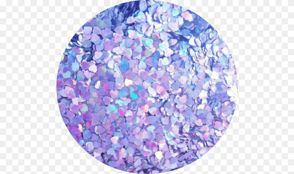 Glitter Hearts Cute Purple Freetoedit Pastel Purple And Blue Aesthetic, Accessories, Gemstone, Jewelry Png Image