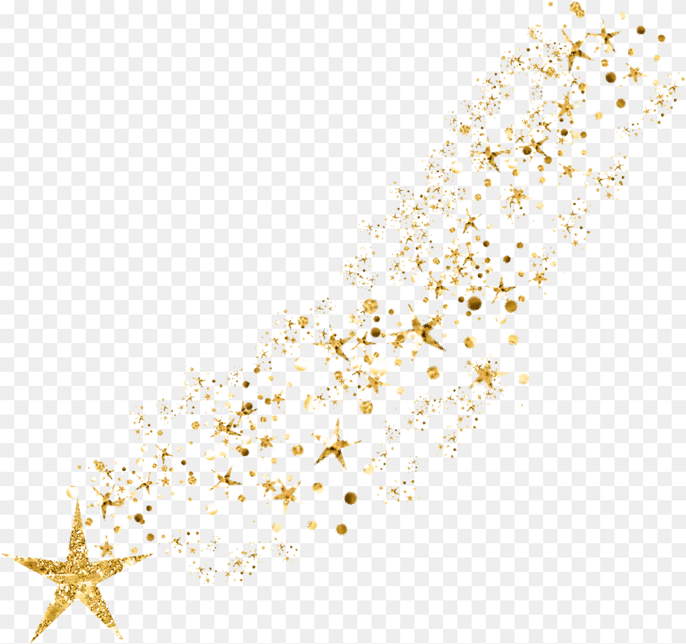 Glitter Image File Gold Shooting Star, Plant Png