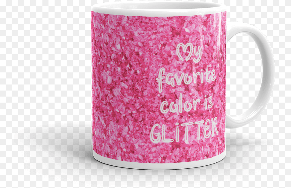 Glitter Is My Favorite Colorquot Silver 11 Oz Mug Mug, Cup, Beverage, Coffee, Coffee Cup Png Image