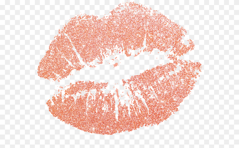 Glitter Lips Transparent Image Rose Gold Glitter Lips Clipart, Body Part, Mouth, Person, Chandelier Free Png