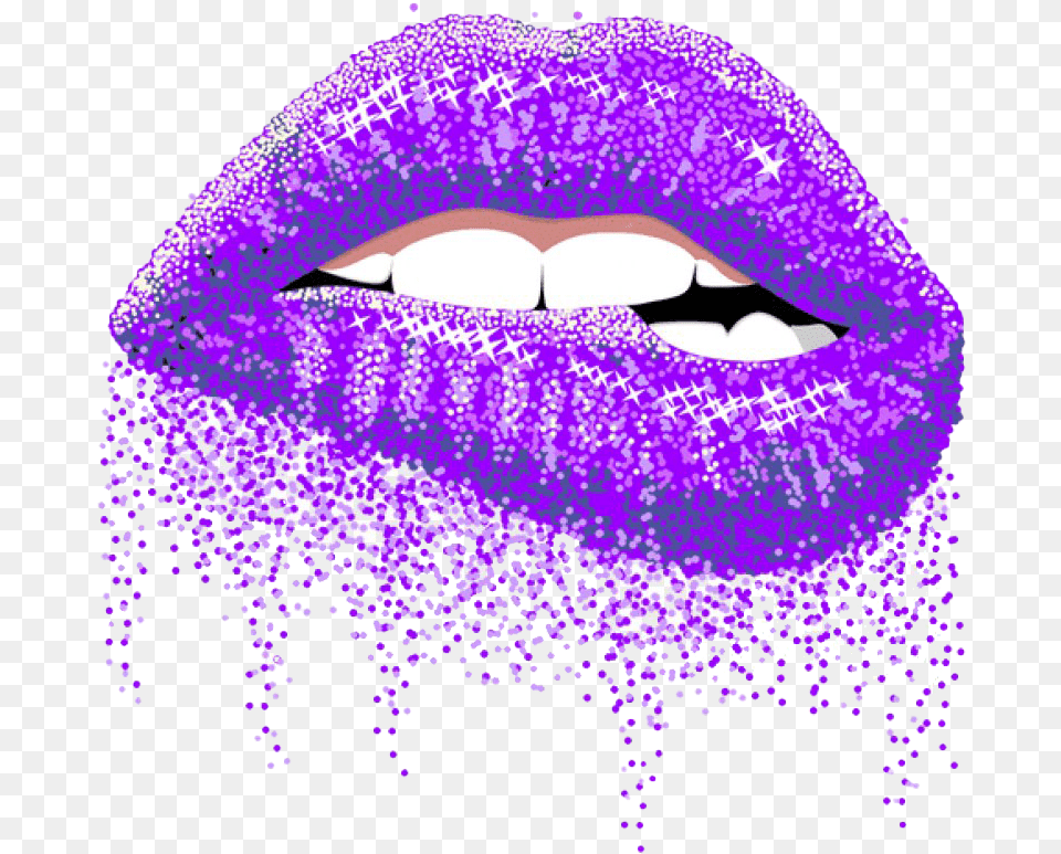 Glitter Lips Purple Lips, Body Part, Mouth, Person Free Transparent Png