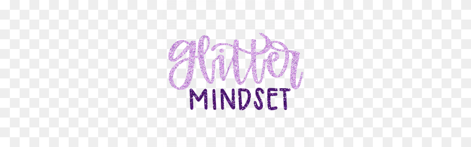 Glitter Mindset, Purple Free Png Download